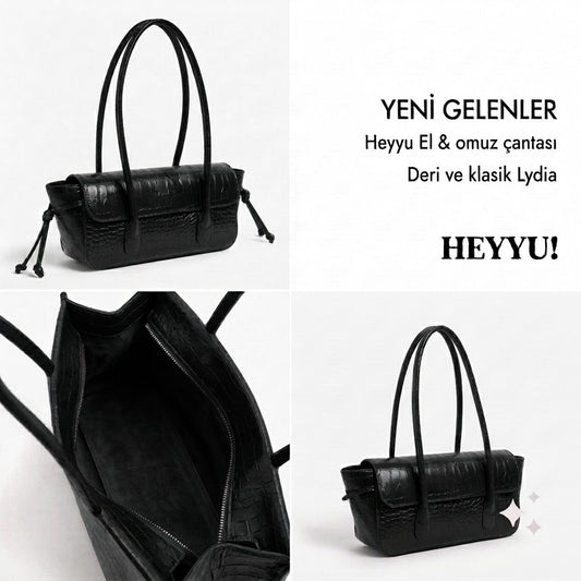 Heyyu Lydia Siyah El&Kol Çanta